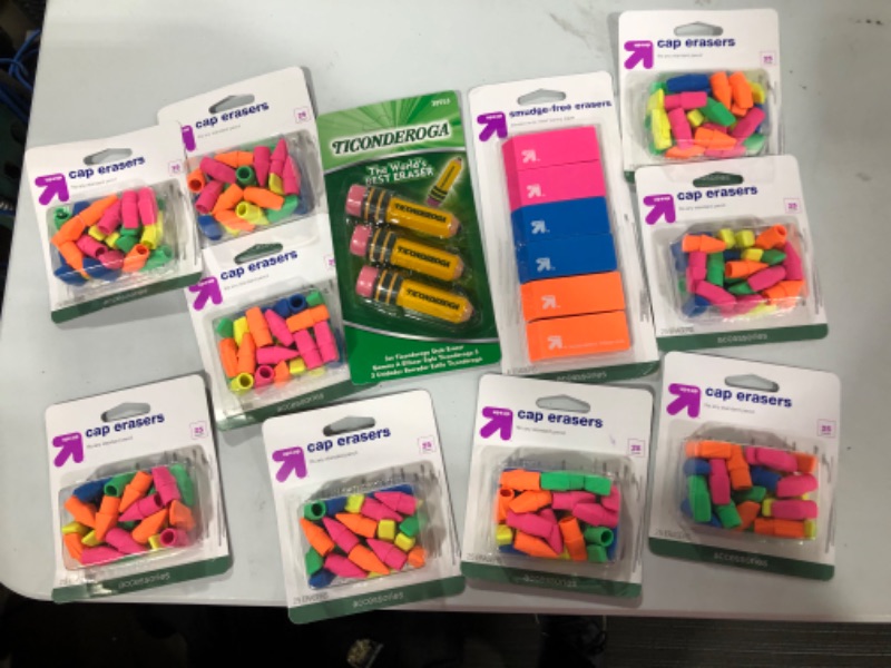 Photo 1 of Various Erasers. Various colors and styles.