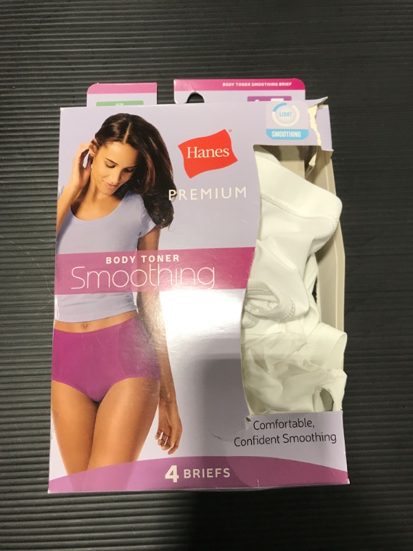 Photo 2 of [Size 5] Hanes Premium Women's 4pk Tummy Control Briefs Underwear - Colors May Vary

