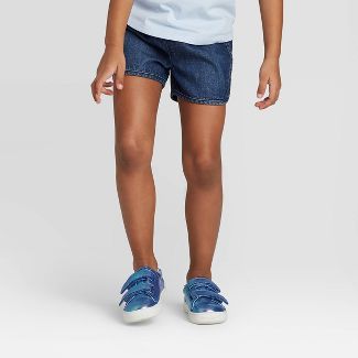 Photo 1 of [Size 18mo] Toddler Girls' Woven Pull-On Shorts - Cat & Jack™ Dark Blue

