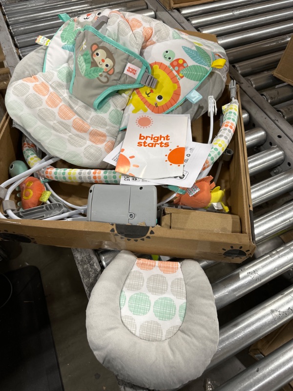 Photo 2 of Bright Starts Whimsical Wild Comfy Baby Bouncer Seat with Soothing Vibration and Music