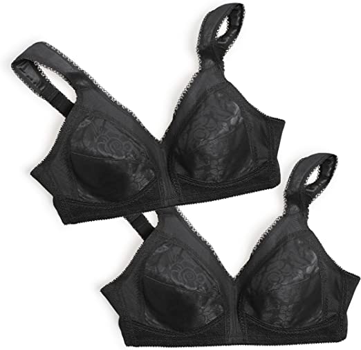 Photo 1 of 2 PACK Playtex Women's 18 Hour Original Comfort Strap Full Coverage Bra Us4693 44DDD
