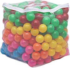 Photo 1 of Amazon Basics BPA Free Crush-Proof Plastic Ball Pit Balls with Storage Bag, Toddlers Kids 12+ Months, 6 Bright Colors - Pack of 400
