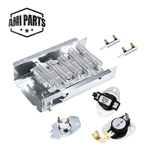 Photo 1 of APPLIANCE PARTS 279838 FOR WHIRLPOOL KENMORE DRYER HEATING ELEMENT MAYTAG DRYER PARTS AND 3977767 AND 3392519 DRYER THERMAL FUSE AND WP3387134 AND 3977393 THERMOSTAT
