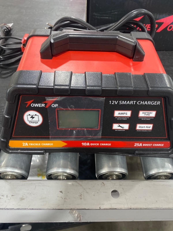 Photo 3 of 2/10/25A 12V Smart Battery Charger/Maintainer Fully Automatic with Engine Start