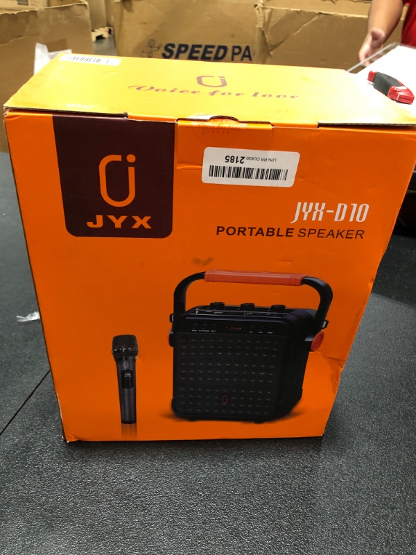 Photo 2 of JYX Portable Karaoke Machine with Microphone, Bluetooth PA System with TWS
