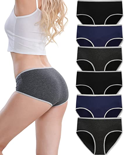 Photo 1 of 6 Kissage Women Hipster Panties Underwear for Female Cotton Briefs SMALL
