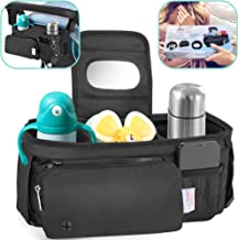 Photo 1 of Baby Stroller Organizer - Stroller Caddy with Insulated Cup Holder attachment & Diaper Storage for On-The-Go 