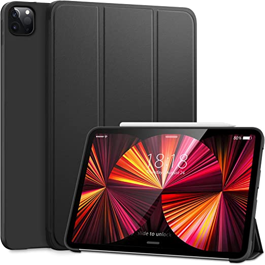 Photo 1 of DTTO Case for iPad Pro 11 Inch 2nd/3rd Generation 2021/2020/2018,Ultra Lightweight Smart Trifold Stand with TPU Soft Back Cover,Also Fit iPad Air 5/iPad Air 4 [Auto Sleep/Wake], Black