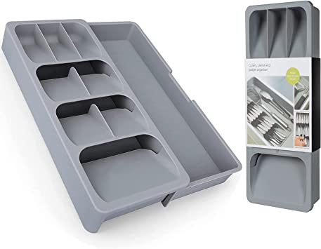 Photo 1 of  Silverware Organizer-Extensible Silverware Tray For Drawer, Kitchen Drawer Holding Flatware Spoons Forks
