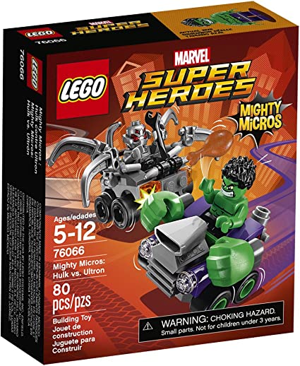 Photo 1 of LEGO Super Heroes Mighty Micros: Hulk vs Ultron 76066 Building Kit (80 Piece)