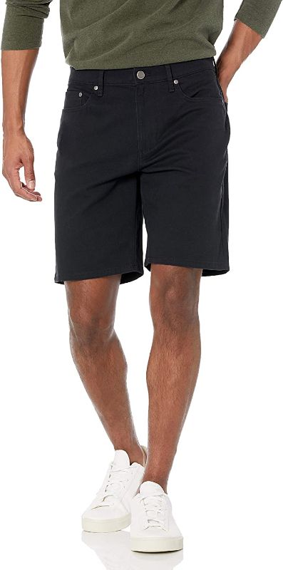 Photo 1 of Amazon Essentials Men's Straight-fit 9" Inseam Stretch 5-Pocket Short  size 32