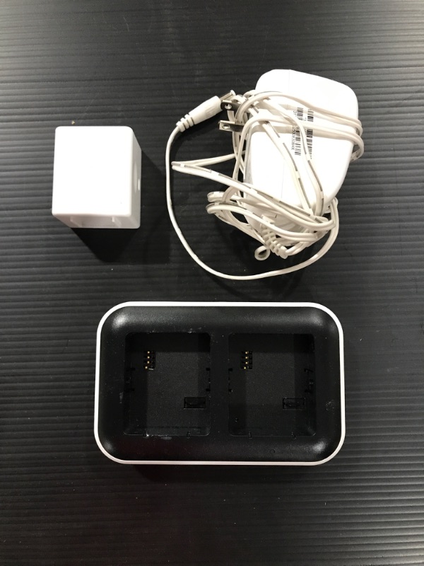 Photo 1 of Arlo Dual Charging Station - Charge up to Two Batteries, Works with Arlo Ultra, Ultra 2, Pro 3, Pro 4, Pro 3 Floodlight Camera Batteries Only - VMA5400C