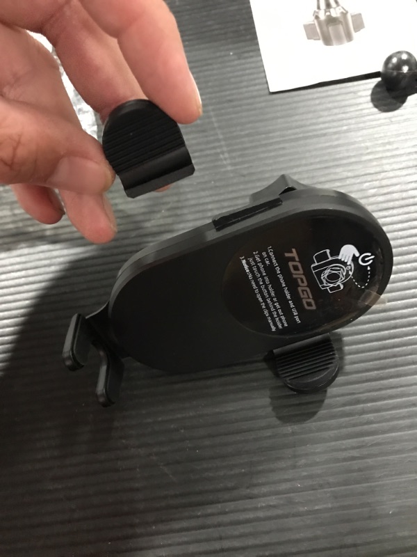 Photo 4 of [Upgraded] TOPGO Cup Holder Phone Mount Wireless Charger