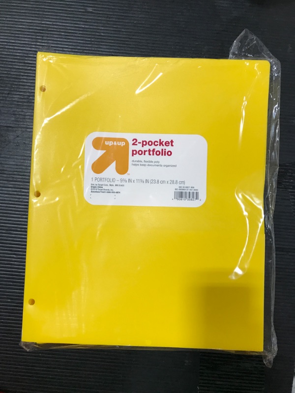 Photo 2 of (24 PACK) 2 Pocket Plastic Folder - up & up™

