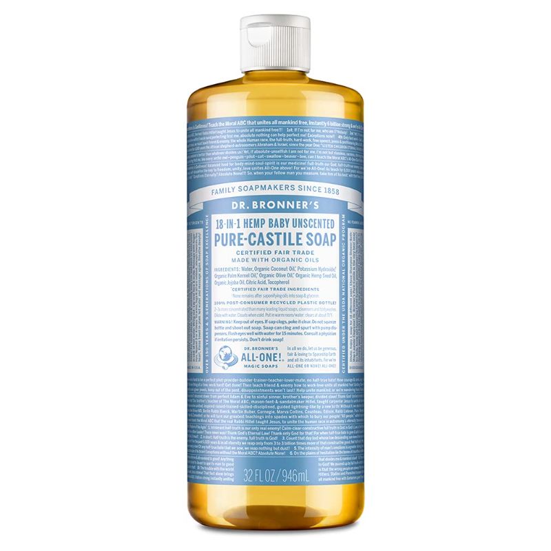 Photo 1 of ( 11 PACK) Dr. Bronner’s - Pure-Castile Liquid Soap (Baby Unscented, 32 ounce)
