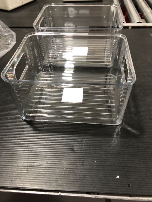 Photo 1 of (2 PACK) STORAGE BINS 9INX7IN