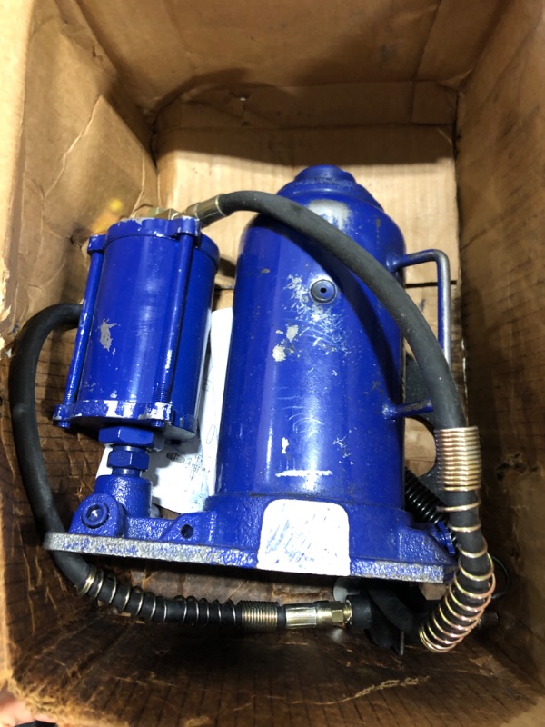 Photo 2 of (PARTS ONLY) Mophorn Air Hydraulic Bottle Jack 20 Ton Bottle Jack Blue Air Jack Heavy Duty Auto Truck Repair Lift