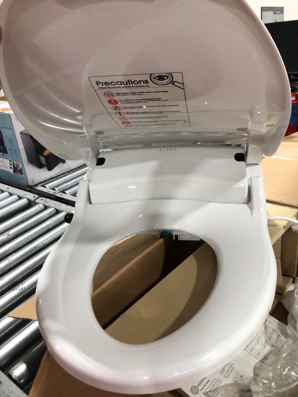 Photo 1 of Alpha Bidet iX Hybrid  Toilet Seat Elongated, White