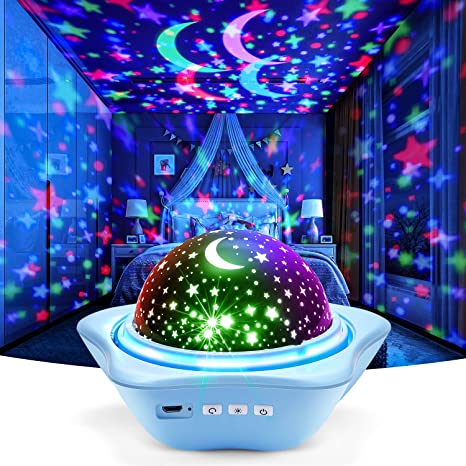 Photo 3 of One Fire Night Light for Kids, 48 Lighting Modes Star Lights for Bedroom,360°Rotating+3 Films Baby Night Light Projector,USB Rechargeable Kids Night Lights for Bedroom,Christmas Lights for Room Decor
