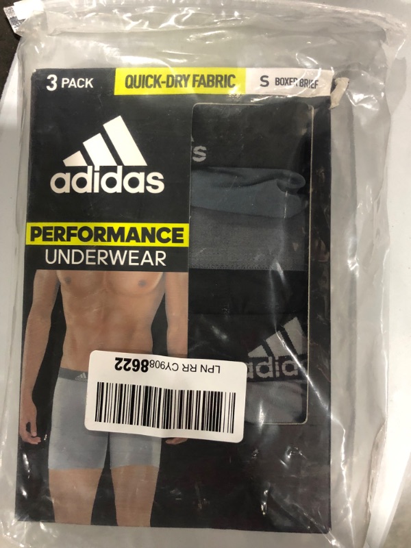 Photo 2 of adidas Men's Performance Boxer Brief Underwear (3-Pack)
