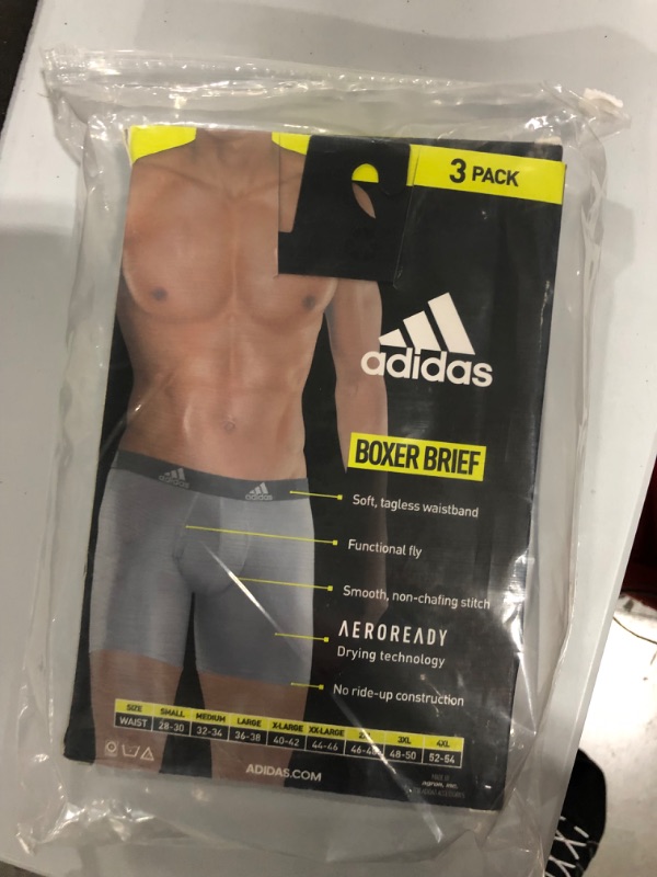 Photo 3 of adidas Men's Performance Boxer Brief Underwear (3-Pack)