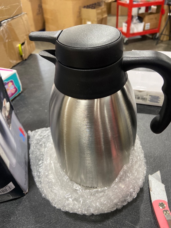 Photo 2 of 68 oz Stainless Steel Thermal Coffee Carafe/Double Walled Vacuum Thermos/12 Hour