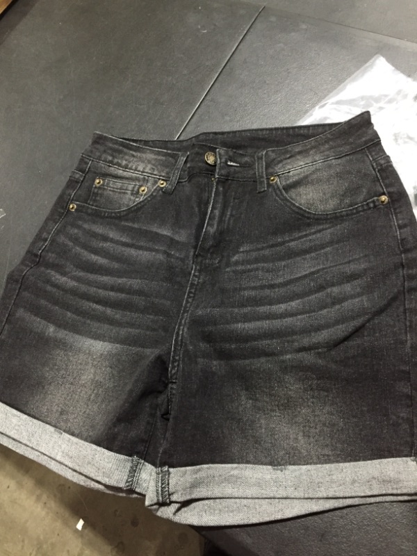 Photo 3 of  ( Size M, CLR BLK ) AE Denim Baggy Mom Shorts