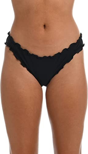 Photo 1 of [Size L] Hobie Women's Side Tie Tanga Bikini Swimsuit Bottom [Black]