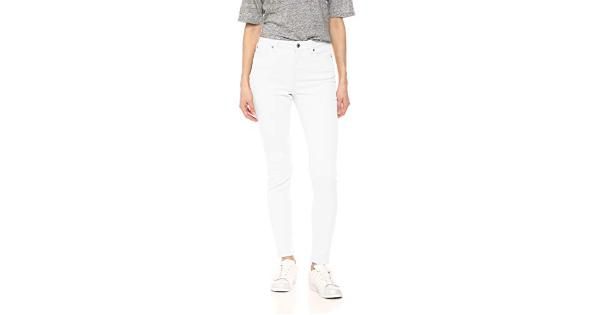 Photo 1 of [Size 14 Long] Essentials Women's Standard Colored Skinny Jean, White
