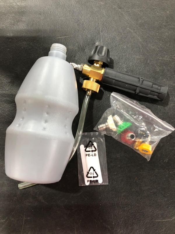 Photo 1 of  Pressure Washer Gun Snow Foam Lance Cannon Foam Blaster, with Pressure Washer Nozzle Tip, Jet Wash Gun