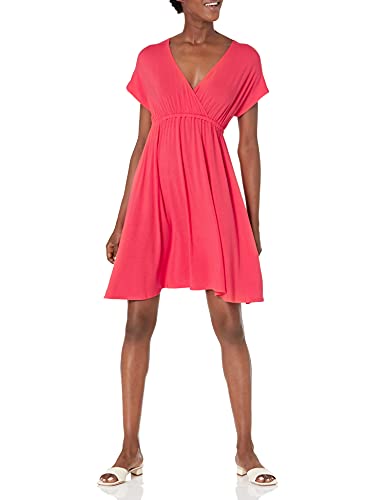 Photo 1 of [X-Large] Amazon Essentials Women's Surplice Dress, Red