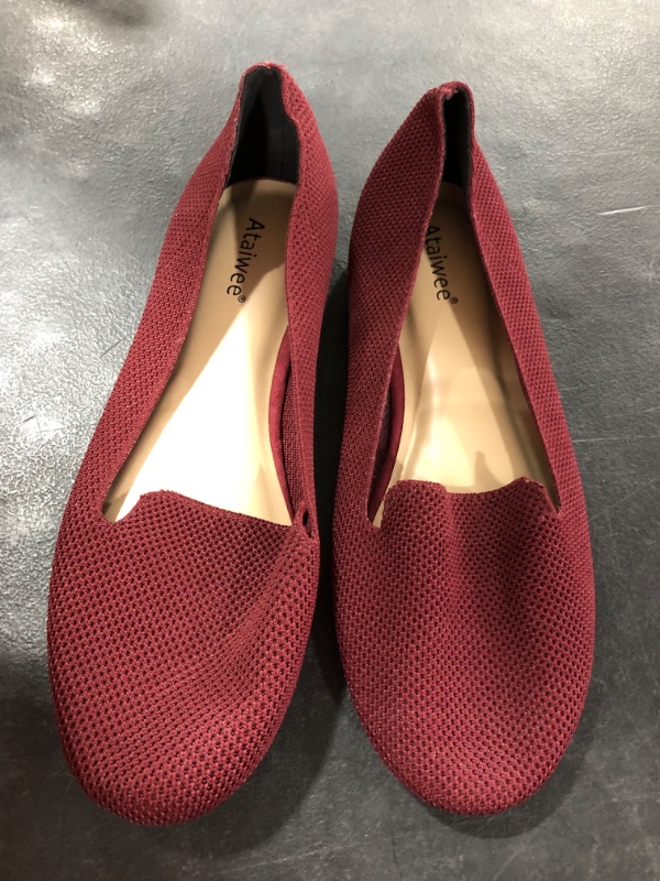 Photo 2 of [Size 9.5] Ladies Red Slip Ons