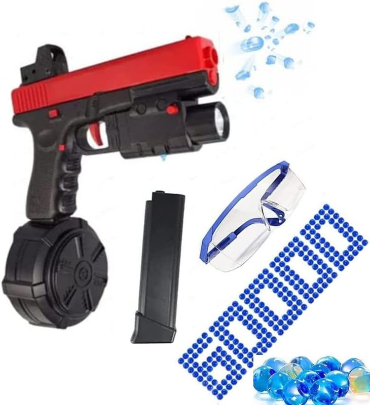 Photo 1 of Gel Ball Water Bead Blaster Toys?JM X2 Splatter Ball Blaster with 60000+ Water Beads Safety Goggle