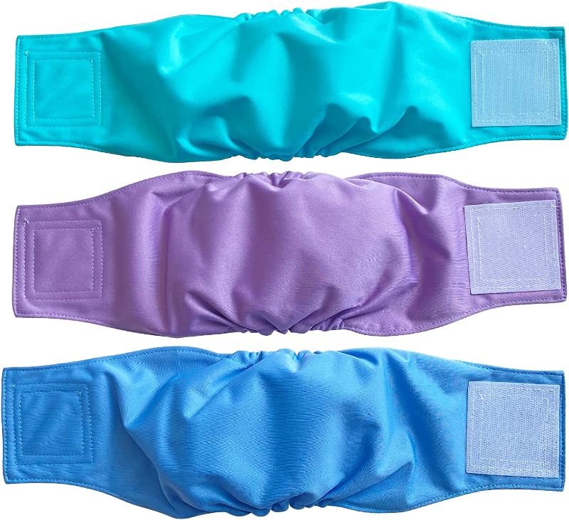 Photo 1 of [Size XL] Washable Male Dog Diapers (3 Pack), Reusable Male Dog Diapers, Belly Bands for Male Dogs