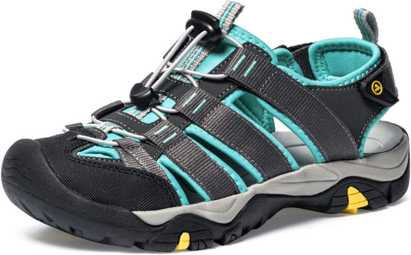 Photo 1 of [Size 8] atika Women Athletic Outdoor Sandal, Closed Toe Lightweight Walking Water Shoes [Emerald Stone]