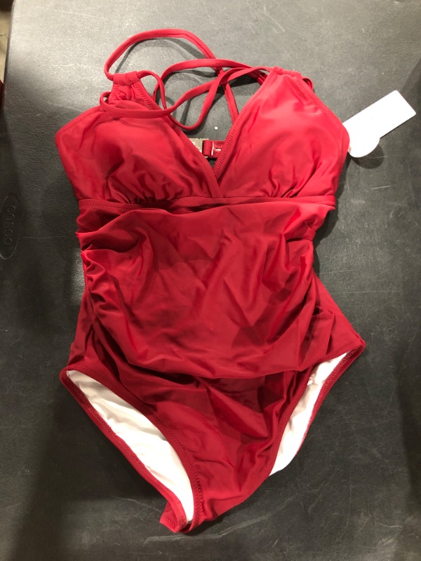 Photo 1 of [Size S] Ladies 1 piece [Deep Red]