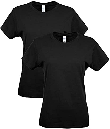 Photo 1 of [Size S] Gilden Women's Tees [Black] 2 Pack