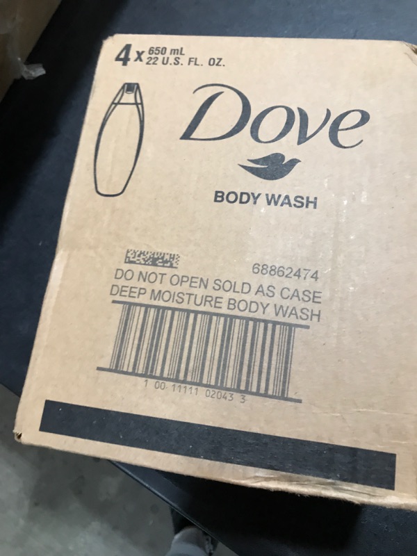 Photo 2 of Dove Deep Moisture Body Wash For Dry Skin Moisturizing Body Wash Transforms Even The Driest Skin In One Shower 22 oz 4 Count