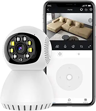 Photo 1 of Goluodck Security Camera Indoor Wireless, 360 Degree Panoramic Camera, 5G Dual Band WiFi Camera, HD 1080P Home Camera, Security Cameras Monitor for Baby/Elder/Pet/Nanny
