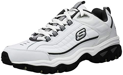 Photo 1 of [Size 11] Skechers Men's Energy Afterburn Lace-up White/Charcoal Sneaker [White]