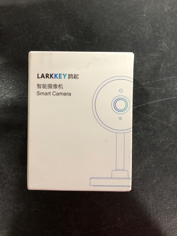 Photo 3 of LARKKEY 1080p WiFi Home Smart Camera, Indoor 2.4G IP Security Surveillance with Night Vision, Monitor with iOS, Android App, Compatible with Alexa (White Plus)