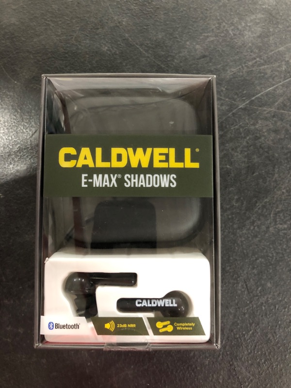 Photo 3 of Caldwell Ear Plugs E-Max Shadow Bluetooth Electronic in-Ear Black Model: 1102673