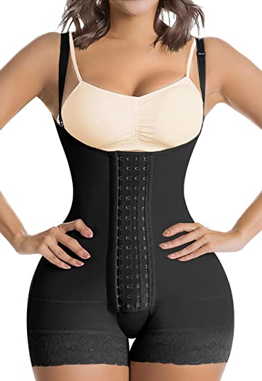 Photo 1 of [Size L] SHAPERX Shapewear Tummy Control Fajas Colombianas High Compression Body Shaper for Women Butt Lifter Thigh Slimmer