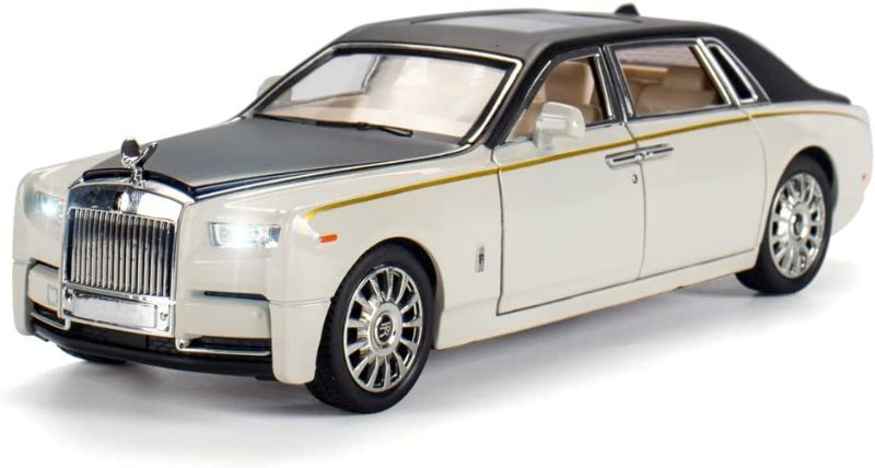 Photo 1 of Alloy Collectible White Rolls Royce Phantom Toy Pull Back Vehicles Diecast Model Car