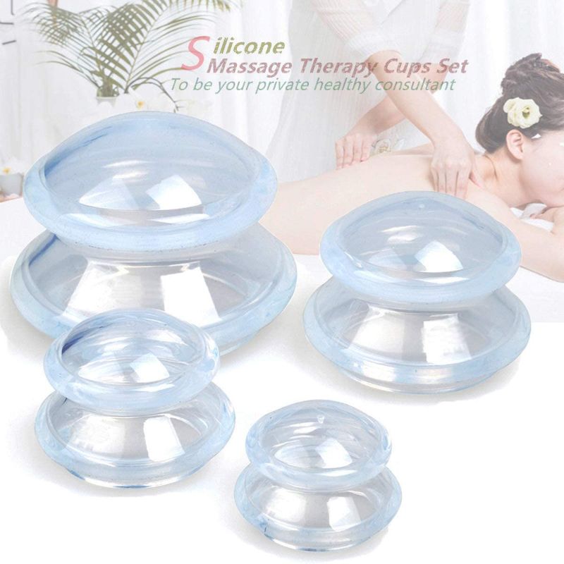 Photo 1 of 4 Sizes Cupping Therapy Set-Professional Cupping Therapy Studio and Household Silicone Cupping Set