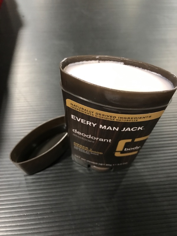 Photo 3 of Every Man Jack Men’s Amber + Sandalwood Deodorant - Stay Fresh Safely with Aluminum Free Men’s Deodorant - Odor Crushing, Long Lasting, Plant-Based, and No Harsh Chemicals - 3 oz. 