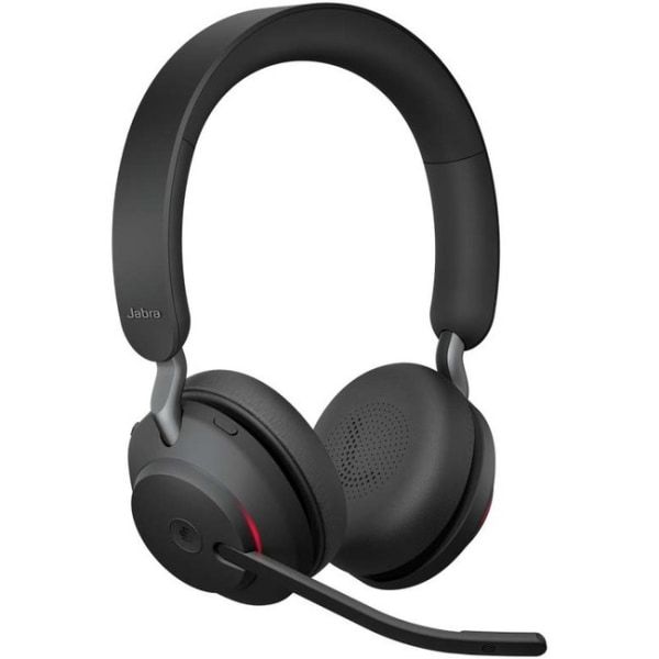 Photo 1 of Jabra Evolve2 65 MS Stereo - Headset - on-ear - Bluetooth - Wireless - USB-C - Noise Isolating - Black