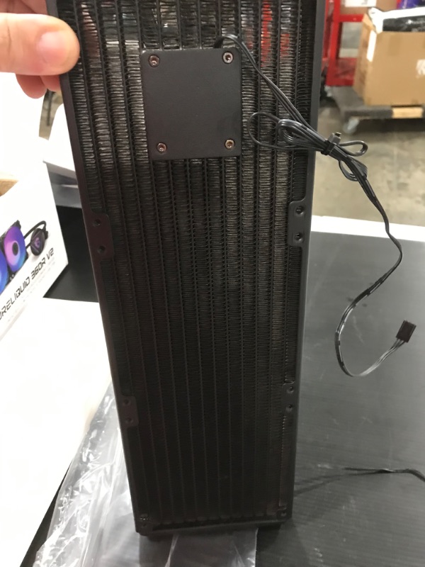 Photo 1 of MSI MAG CoreLiquid 360R V2 - AIO ARGB CPU Liquid Cooler - Rotating Cap Design - LGA 1700 Ready - 360mm Radiator - Triple 120mm RGB PWM Fans