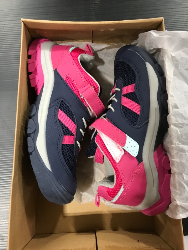 Photo 2 of [Size 1] OUTVENTURE Kids Outdoor Hiking Shoes Lightweight Trekking Trails Shoe [Pink]