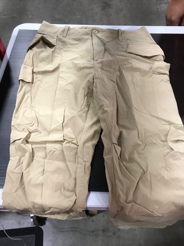 Photo 2 of [Size XL] Ebifin Women's Pants Quick Dry Water Resistant Outdoor Hiking Pants Straight Leg Cargo Pants [Khaki]